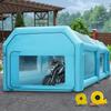 Portable Inflatable Paint Booth, 20x10x8.2ft Inflatable Spray Booth, Car Paint Tent w/ Air Filter System & 2 Blowers, Upgraded Blow Up Spray Booth