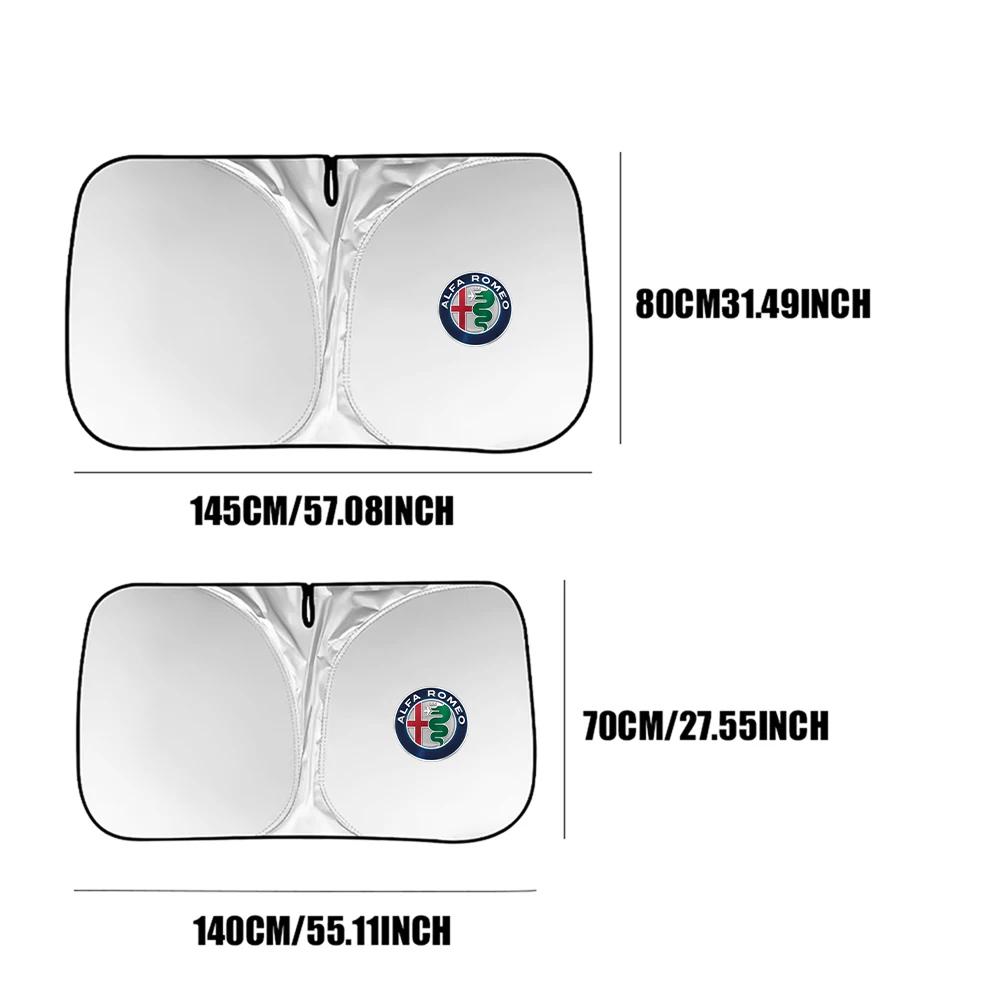 Car Sticker For Alfa Romeo 159 147 Car Folding Windshield Sunshade Cover Front Window UV Protection For Alfa Romeo 147 159 Giuli zj3