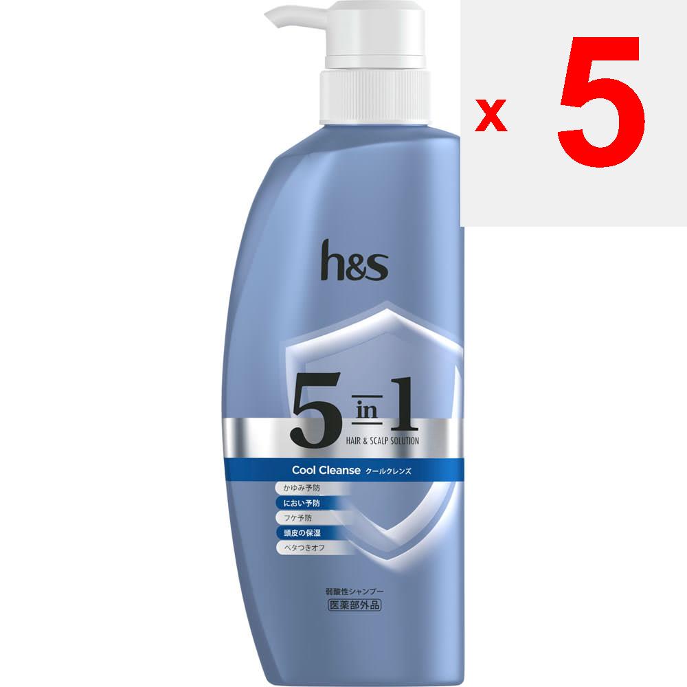 P&G Japan H&S 5in1 Cool Cleanse Shampoo Pump 340g Shampoo and Conditioner (Skin Care) Massage the Scalp with Your Fingers As You Shampoo. Continuous U