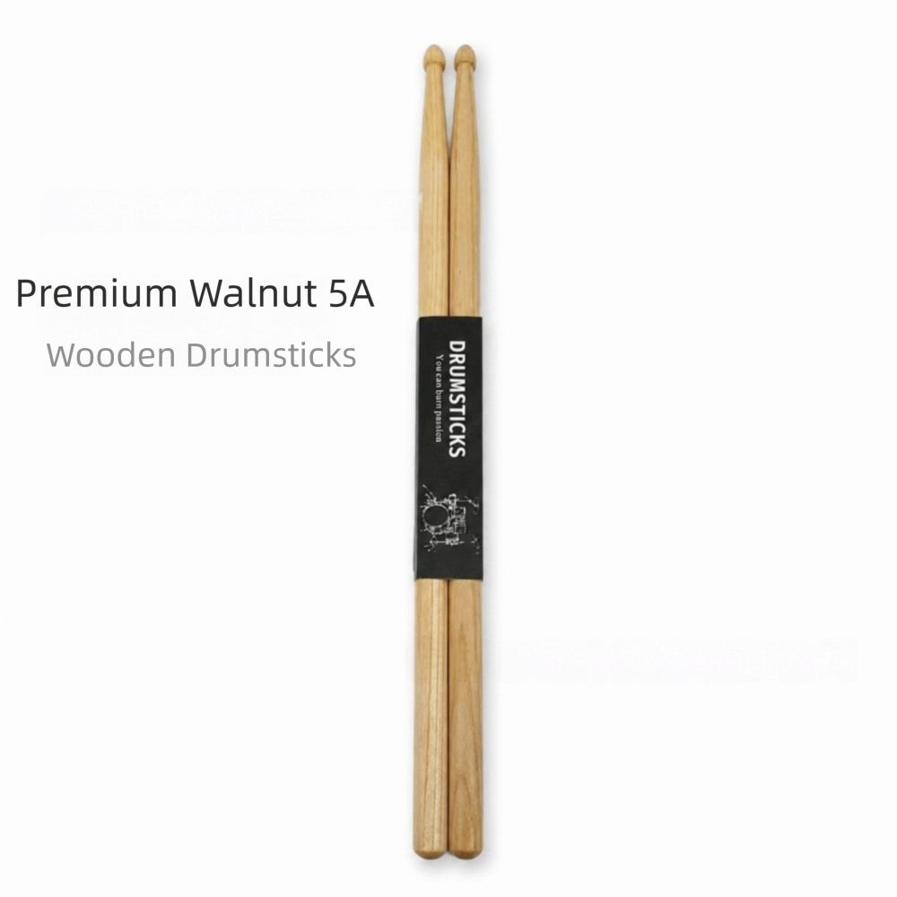 1 Pairs Lightweight Drum Mallets 5A/7A Drum Sticks Elegant Maple Drumsticks All Ages