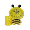 Cartoon Alarm Clock for Children Learning with Pen Holder Desktop Clock
