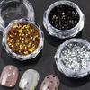 3pc Tiny Star Glitter Nail Flake Golden Silvery Black Small Pentagram Nail Seqiuns Kawaii Korean DIY Manicure Accessories