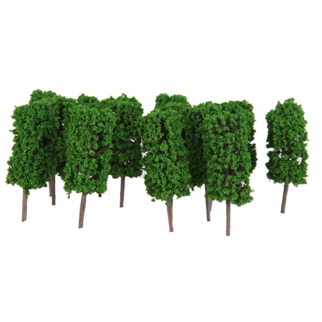 verde 50pcs 1//300 /Árboles Modelo de Tren Artificial Paisaje Pl/ástico