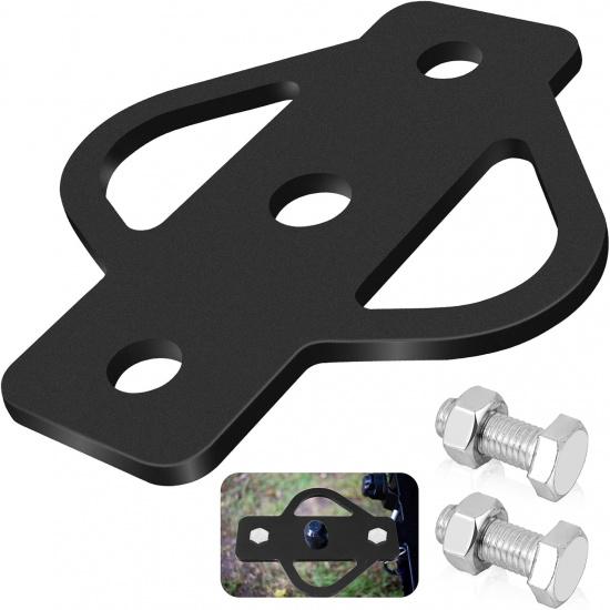 3-Way Trailer Hitch Adapter, Steel Hook Mounting With Bolts, Suitable For ATV Lawn Mower Golf Cart Yard Cart Garden Tractor Flat Towing Ball