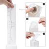 Transparent Adhesive Eyebrow Shaping Ruler - Disposable Design Tool for Permanent Makeup.
