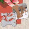 Matrizes de Corte de Metal em Formato de Osso de Cachorro Scrapbooking DIY Álbum Pasta de Relevo Fabricante de Cartões de Papel Modelo Stencils de Decoração