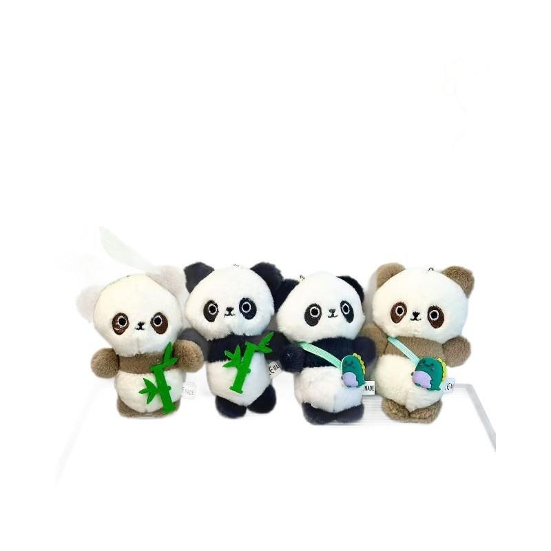 Panda Cuddly Bamboo Keychain Cartoon Children Backpacks Hanging Dolls Plush