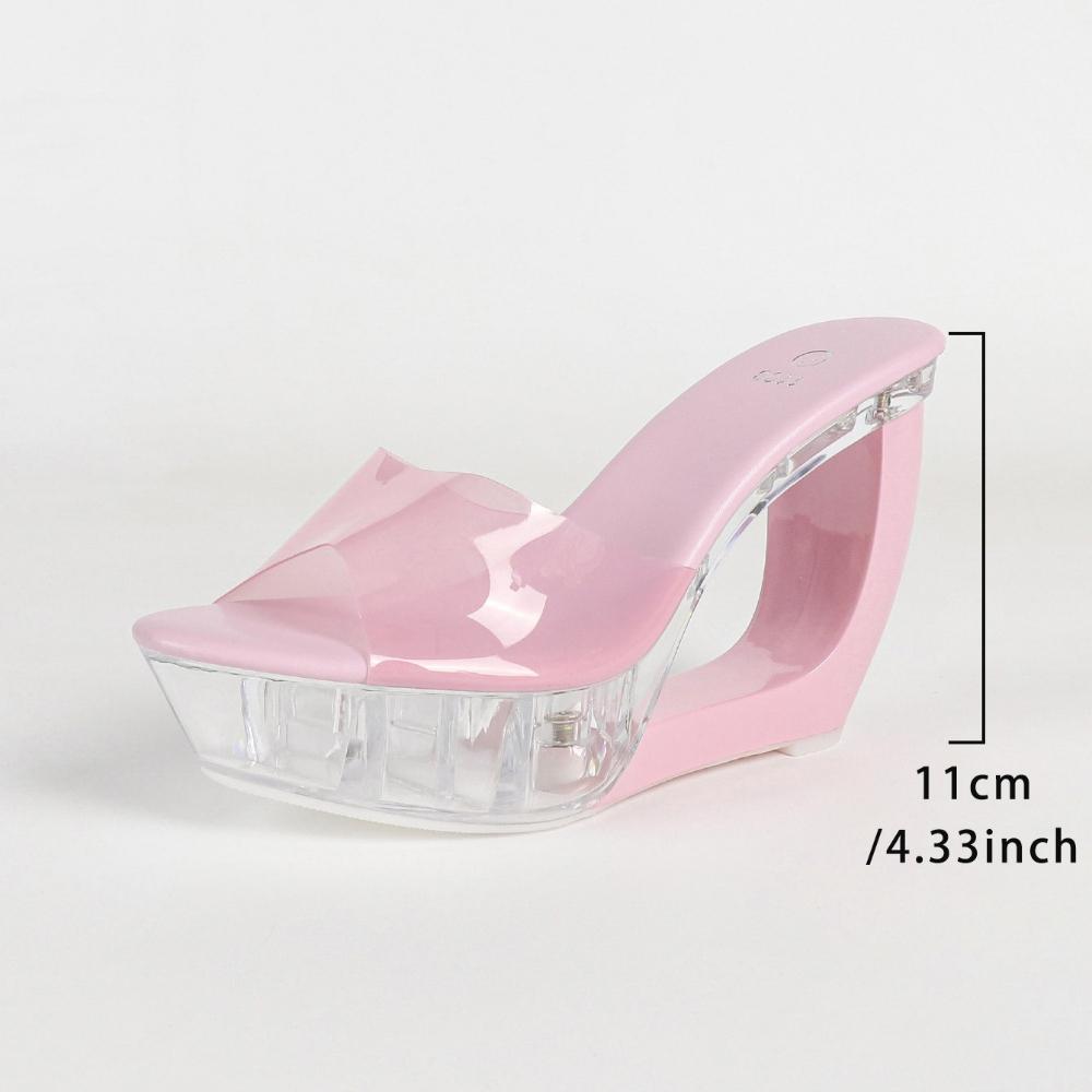 11cm Kristall Keil Transparent Plateau Sommer Slides LFD-1108WG-B79