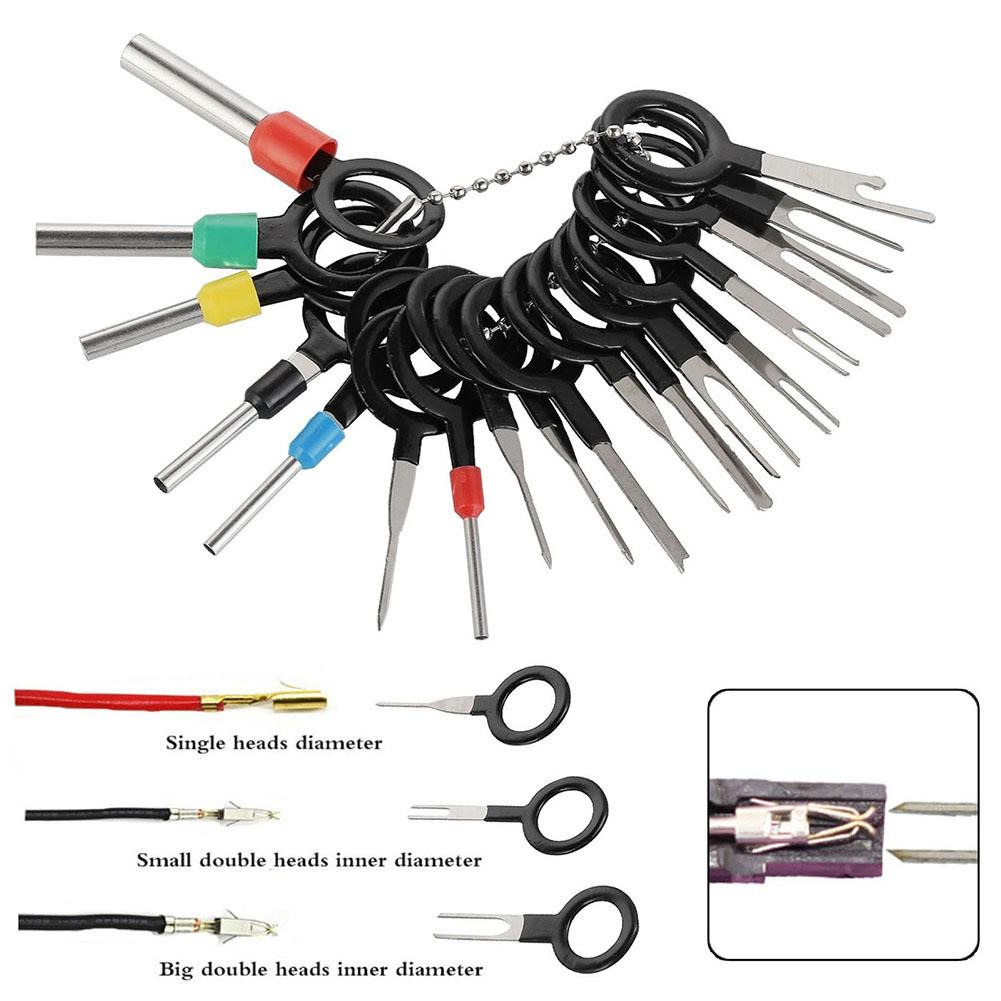 18pcs Terminal Removal Repair Tool Electrical Connector Automotive Pin Extractor High-selling Manual Tool Accessories