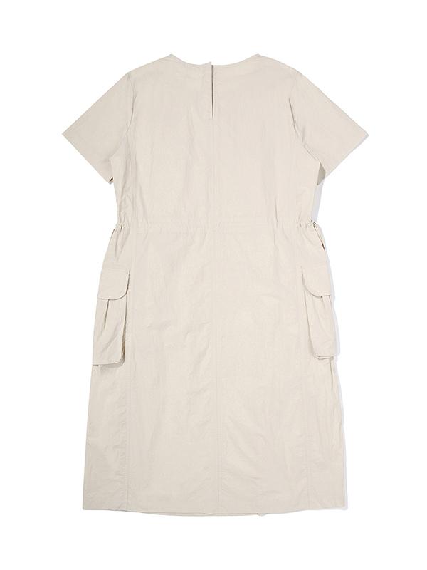 Bbc Earth W Out Pocket Dress_Cream