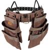 Tool Belt, 19 Pockets, Adjusts from 32 Inches To 54 Inches, Polyester Heavy Duty Tool Pouch Bag, Detachable Tool Bag for Electrician, Carpenter,