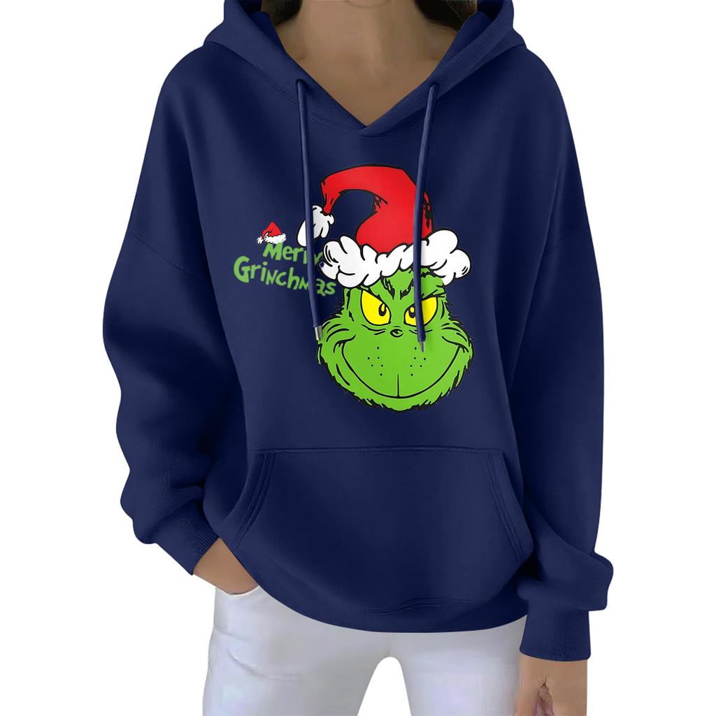 Women's Christmas  Hoodie Funny Cute Christmas Holiday Sweatshirt Pullover