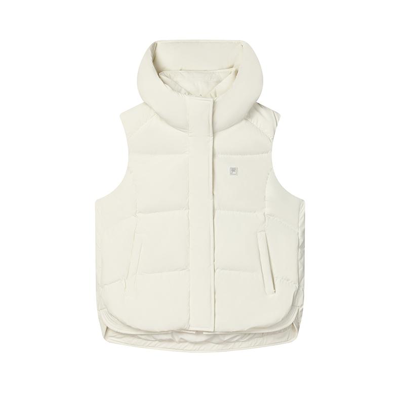 

New FILA Vest Women s Mist Lotus White F11W443901FIV 170/88A/L