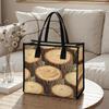 Wood Grain Pattern Tote Bag Fashion Casual Daily Portable Large Capacity Shoulder Bag for Shopping Outing