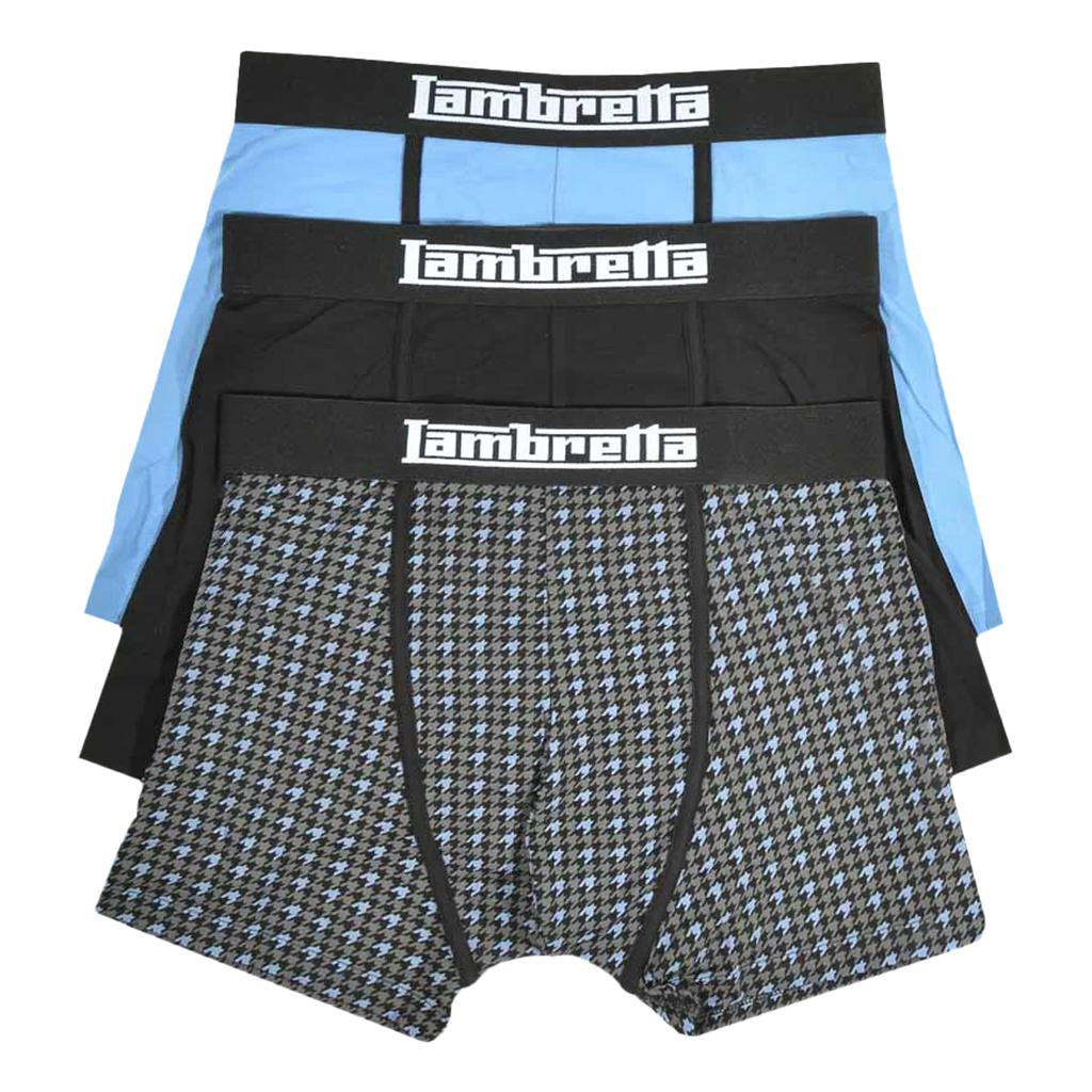 LAMBRETTA Herren-Boxershorts (Packung mit 3)