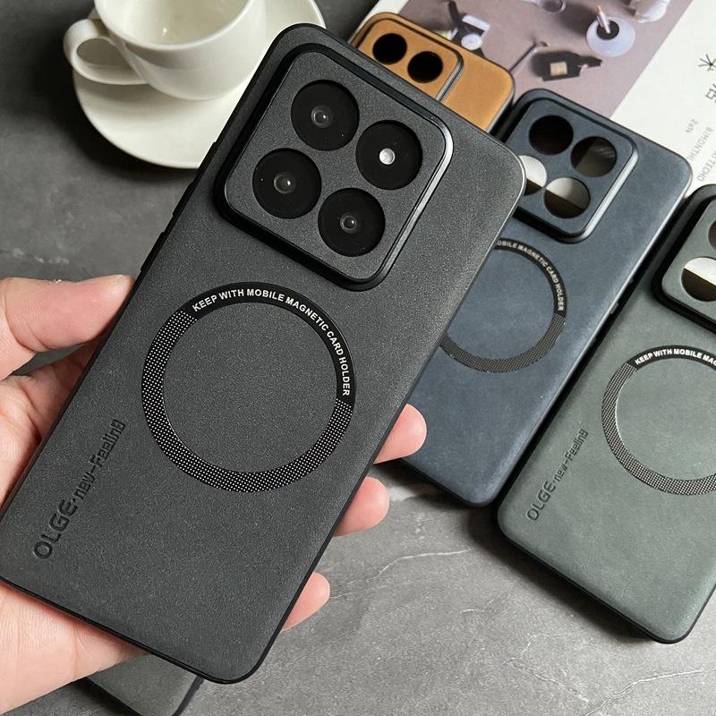 Magnetický kryt z PU kůže pro 14 Ultra 13 Lite 13T Pro 12T Civi 3 2 Redmi Note 12 13 Pro+ K70E K70 POCO X6 F5 pro F4 GT