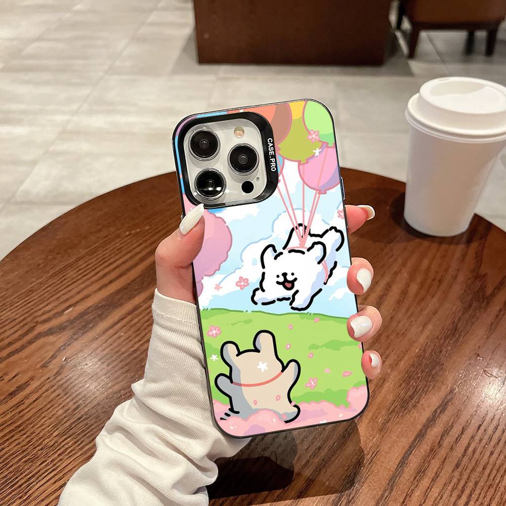 Maltese Cute Line Puppy Dog For IPhone 17 16 15 14 13 12 11 Pro Max Plus Matte Color Back Phone Cover