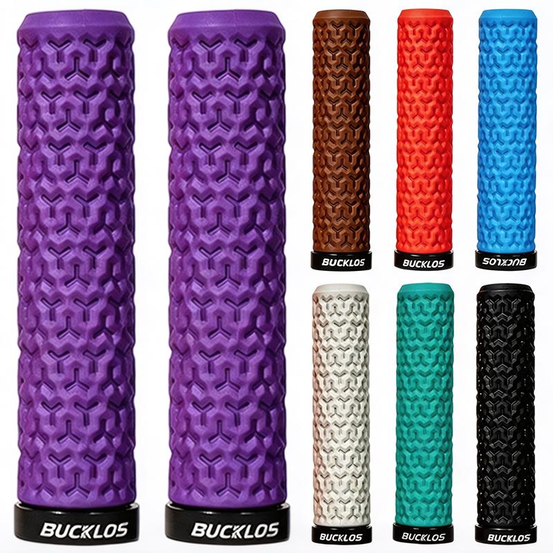 BUCKLOS Mountain Bike Grips Rubber Non-slip Bicycle Handlebar Grips MTB Cuffs Waterproof Durable Bike Grip Bicycle Accessories 5