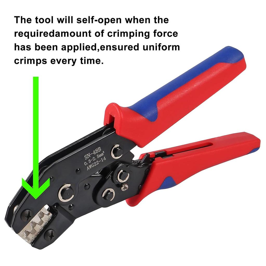 352Pcs Waterproof Electrical Connector Terminals Automotive Electrical Wire Connectors with Ratchet Crimping Tool