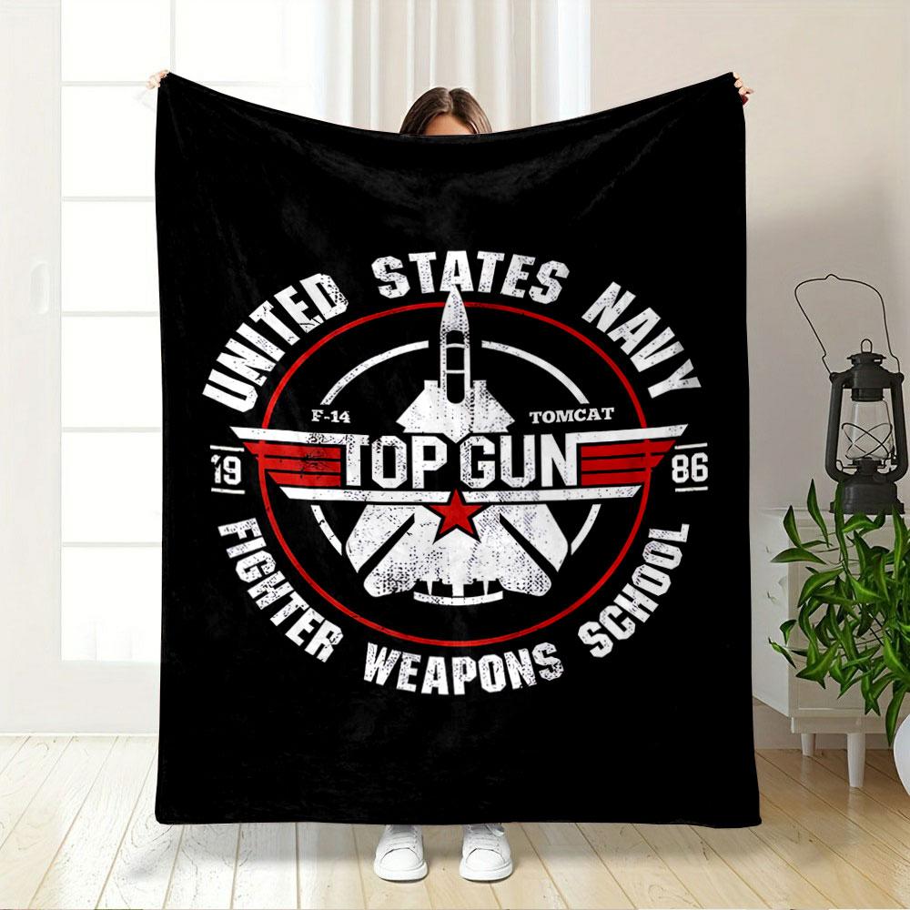 Top Gun Fighter School Blanket for All Seasons Blanket Lunch Break Throw Gift