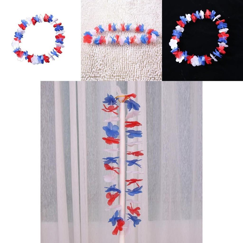 Eleganter Seidenblumenkranz mit britischem Flaggen-Design für Heimdekoration