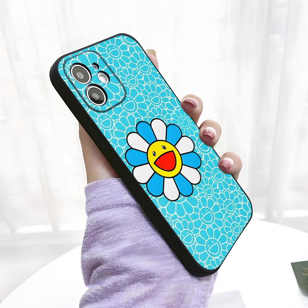 Artist T-Takashi Murakami Phone Case For IPhone 17 Pro Max 15 Pro 16 14 Plus 12 13 Mini 11 Pro Shockproof Soft Cover