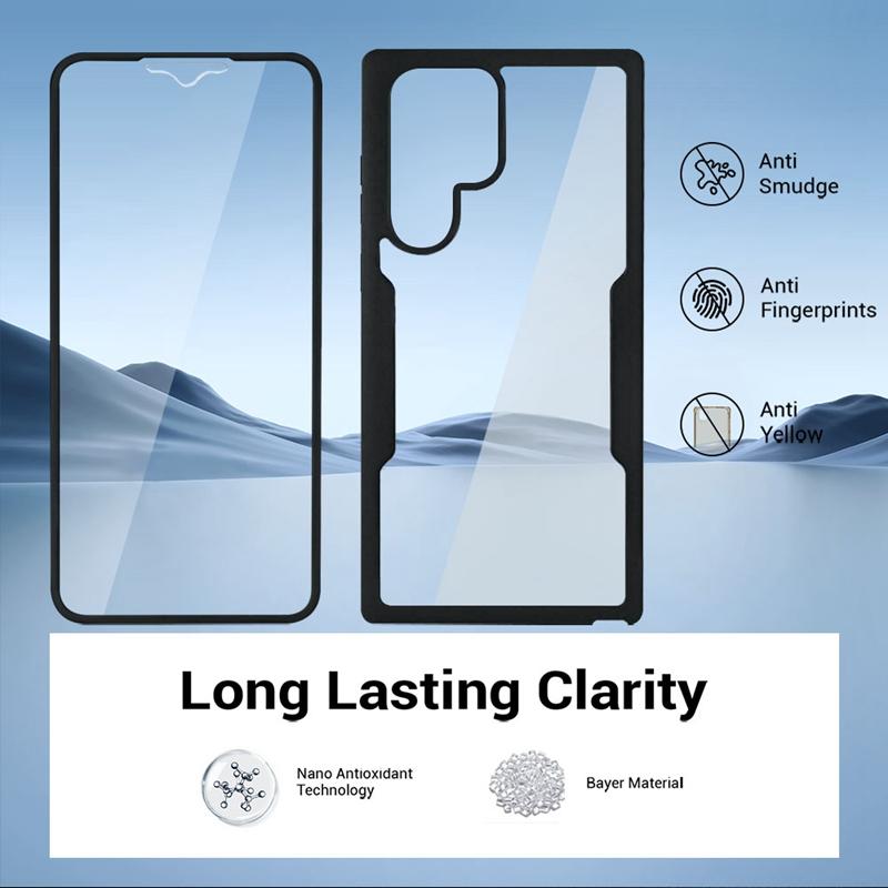 Shockproof 360 Full Body Screen Protector Cover For Samsung Galaxy S21 S22 S23 FE S24 Plus S25 Ultra Edge 5G Transparent Case