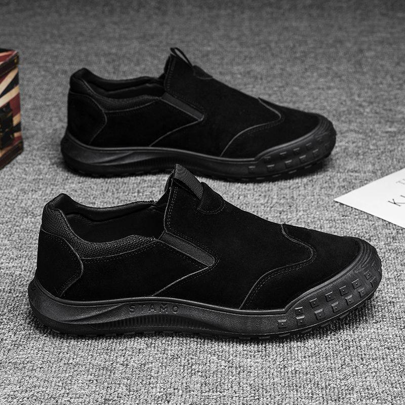 One-pedal men's shoes autumn breathable deodorant construction site work labor insurance shoes work shoes men's sports dad shoes men's
