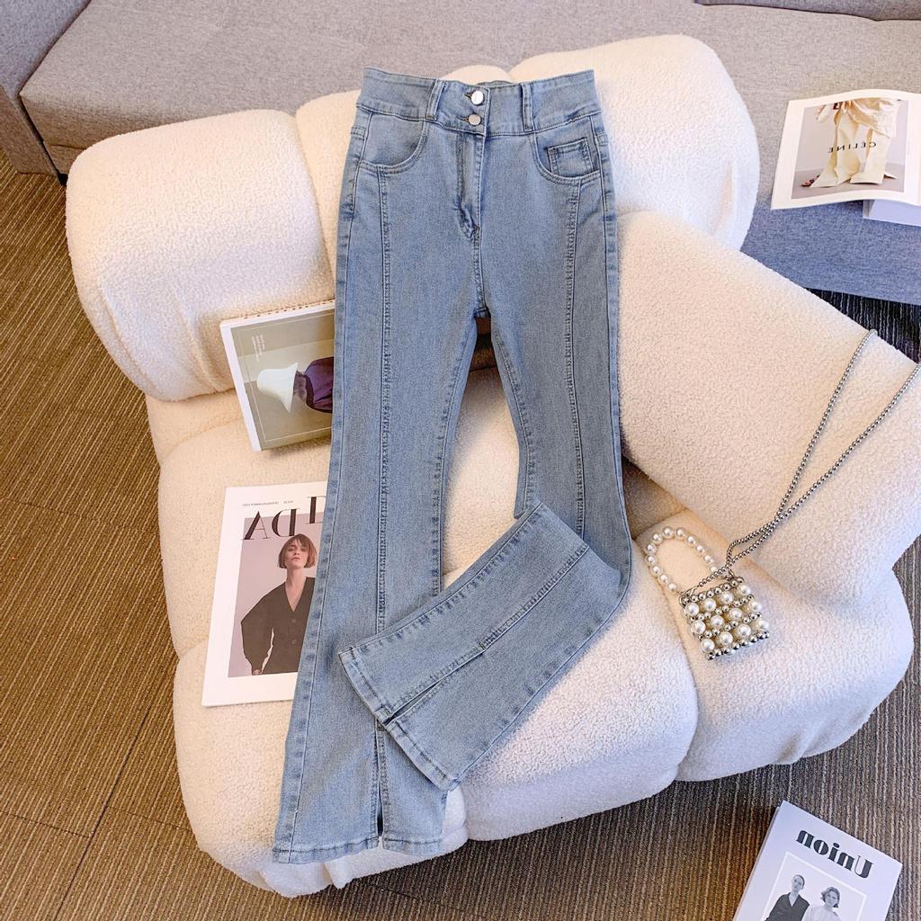 High-Waisted Stretch Slimming Wide-Leg Jeans for Women