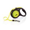 Flexi New Neon Tape Dog Lead, Medium (Under 25kg), 5m