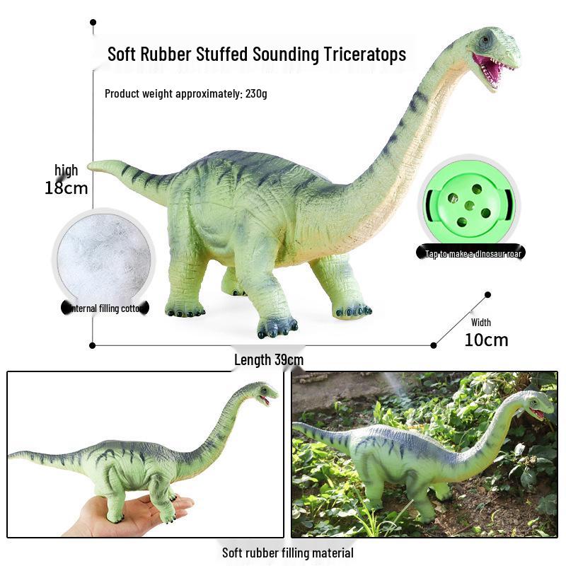 Children's Dinosaur Toy Set: King Kong, Tyrannosaurus Rex, Aurochs, Pachycephalosaurus, Spinosaurus, Therizinosaurus Model.