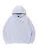 Annoyed Smile Logo Zip-Up Hoodie Lp6Tu142_Melange Grey