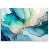 Canvas Print, Watercolour Abstraction Blue