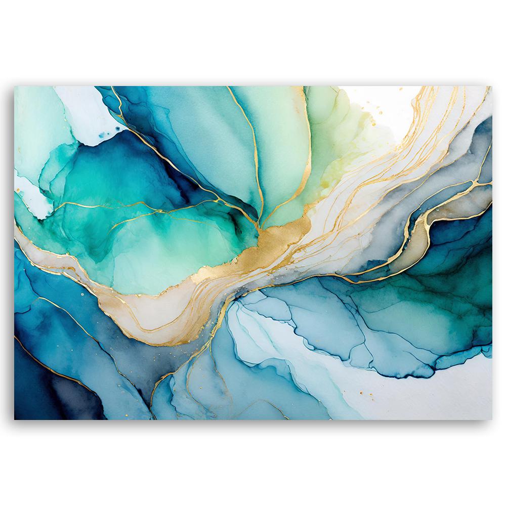 Canvas Print, Watercolour Abstraction Blue