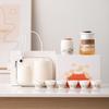 Guochao Modern White Porcelain Tea Set: One Pot, Six Cups - Luxurious Travel Ink Design