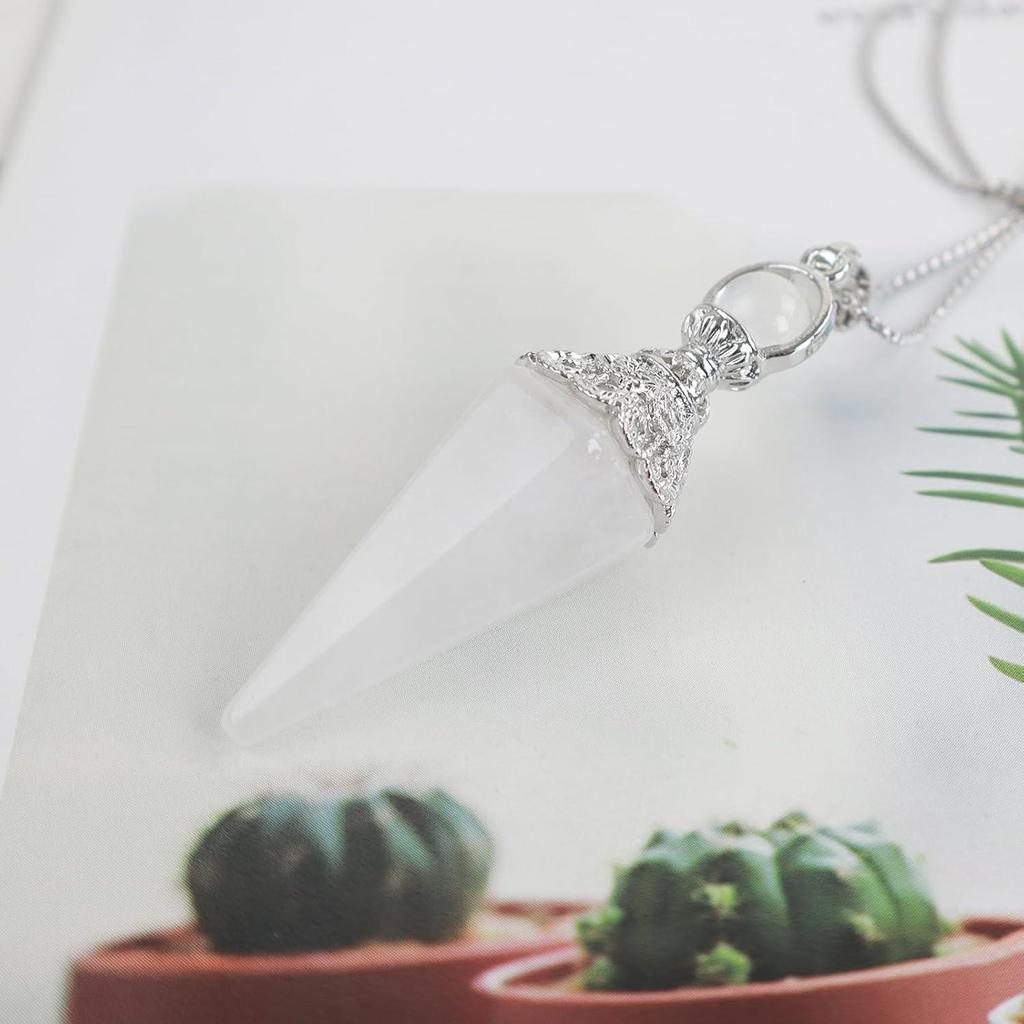 Retro European & American Crystal Hexagonal Pendulum Pendant