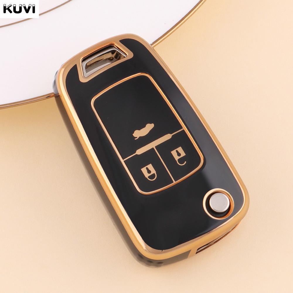 

ТПУ Чехол-оболочка для складного ключа автомобиля Chevrolet Cruze Aveo Trax Sail Malibu Captiva Opel Vauxhall Astra J Corsa Insignia Mokka