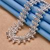 925 Sterling Silver Exquisite Woven Necklace, Fashionable Jewelry for Men and Women, Party Gifts and Weddings
