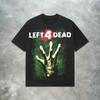 Vintage Left 4 Dead Short Sleeve Y2k Aesthetic Graphic Print Tops Black Retro T Shirt Oversized Tee Casual Streetwear Unisex