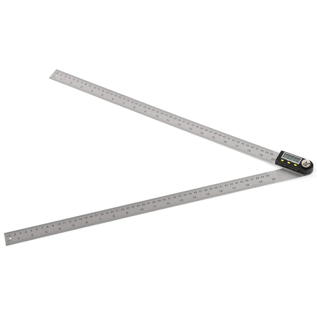Digital Angle Ruler Gauge LCD Display Protractor Stainless Steel for Woodworking 500mm