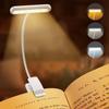 3Colors USB Book Light Rechargeable Reading Light Warm Cool White Daylight Portable Flexible Easy Clip Night Reading Lamp
