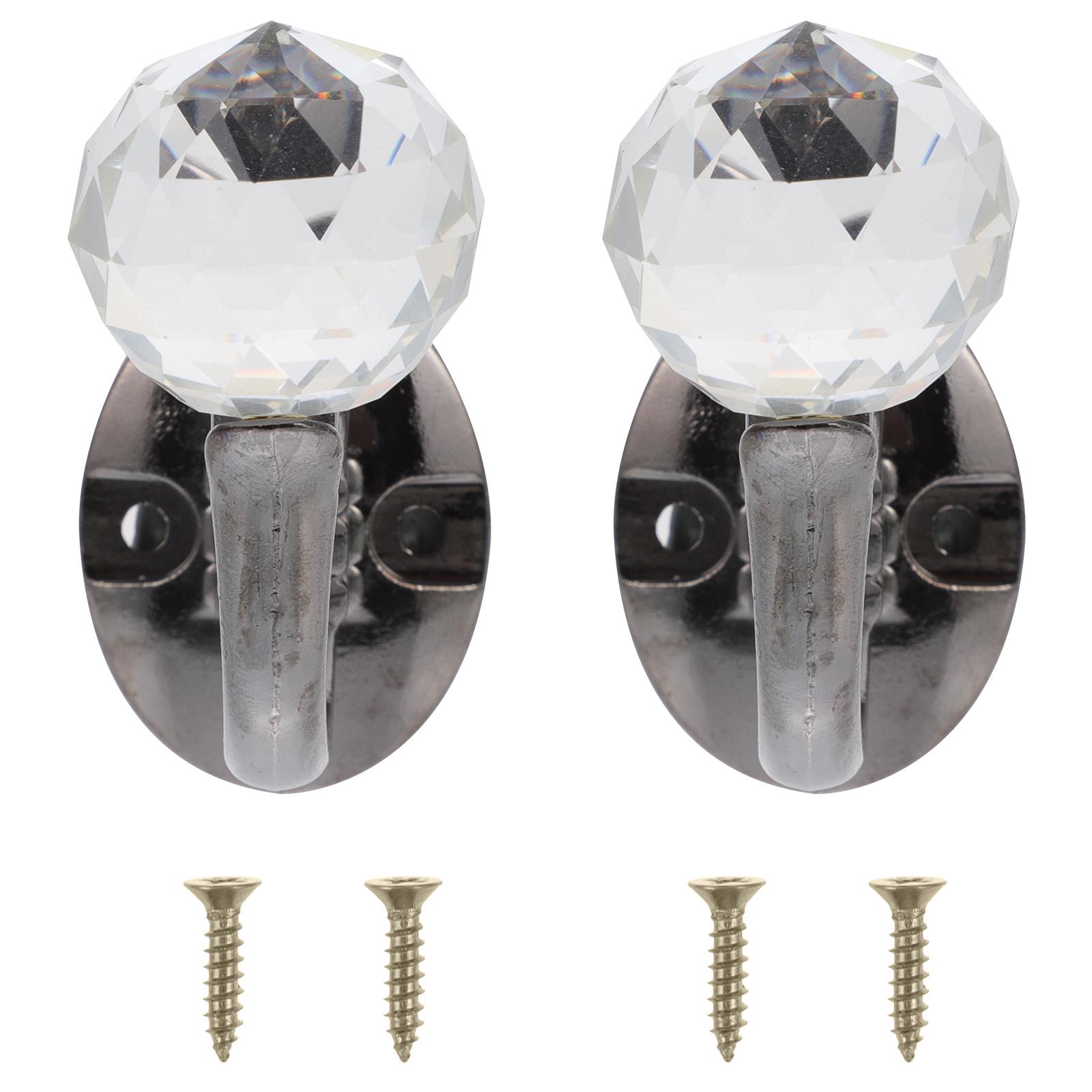 

2 шт. пряжка для штор крючок для домашнего декора вешалка для одежды хрустальные крючки из цинкового сплава