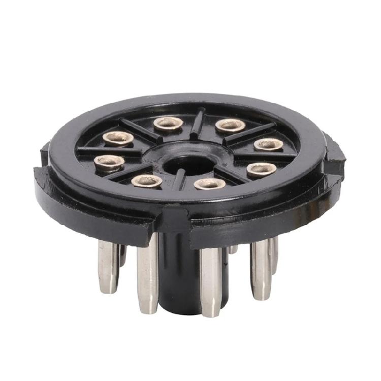 

Multipurpose 8Pin Bakelite Tube Base Secure Easy Installation for Sound Equipment Projects