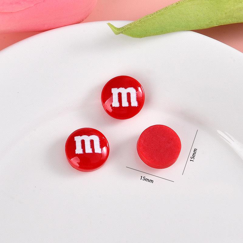 Çizgi Film M&M's Makaron Çikolata Reçine Takı Telefon Kılıfı ve Stand Yama