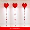 Honeymoon Love Heart Balloon Ceiling Set for Wedding and Bedroom Decor