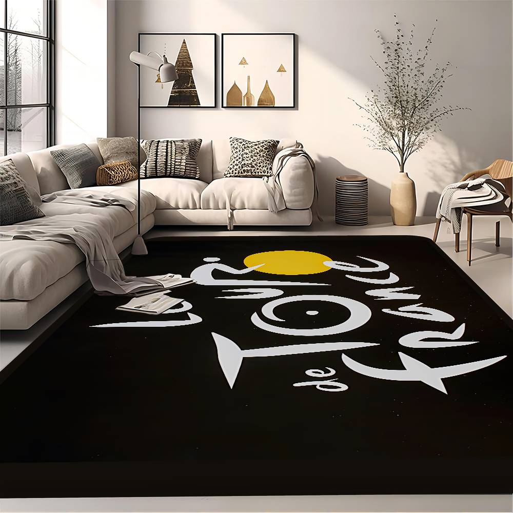 T-Tour De France Room Mats Retro Multiple Choice Living Room Kitchen Rug Non-Slip Welcome Rug