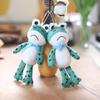 Plush Frog Plush Keyring Stuffed Doll Red Scarf Frog Plush Pendant   School Bag Pendant