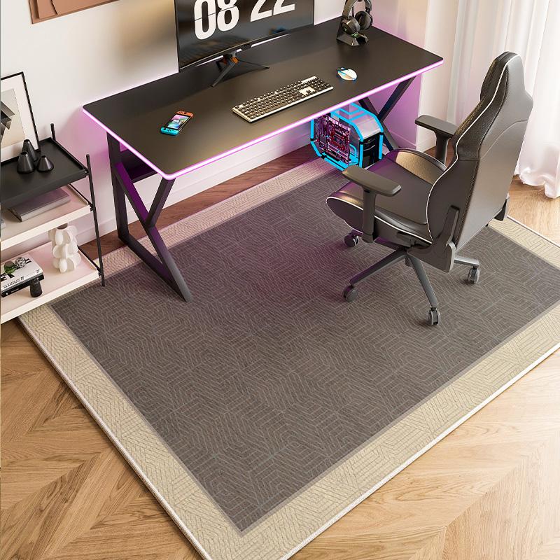 VIKAMA Swivel Computer Chair Mat, Gaming Chair Sound Insulation Foot Pad, Bedroom and Study Carpet, Home Decoration