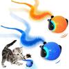Slim Interactief Katten Speelgoed Automatisch Bewegende Ballen Speelgoed Voor Katten En Honden Touch Beweging Rollend Speelgoed Bal Voor Huisdier Cadeaus Benodigdheden