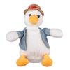 Kiyoraka OK-A01 "Flapping Duck" - A Cute Plush Toy That Repeats What You Say and Shakes Its Head, White